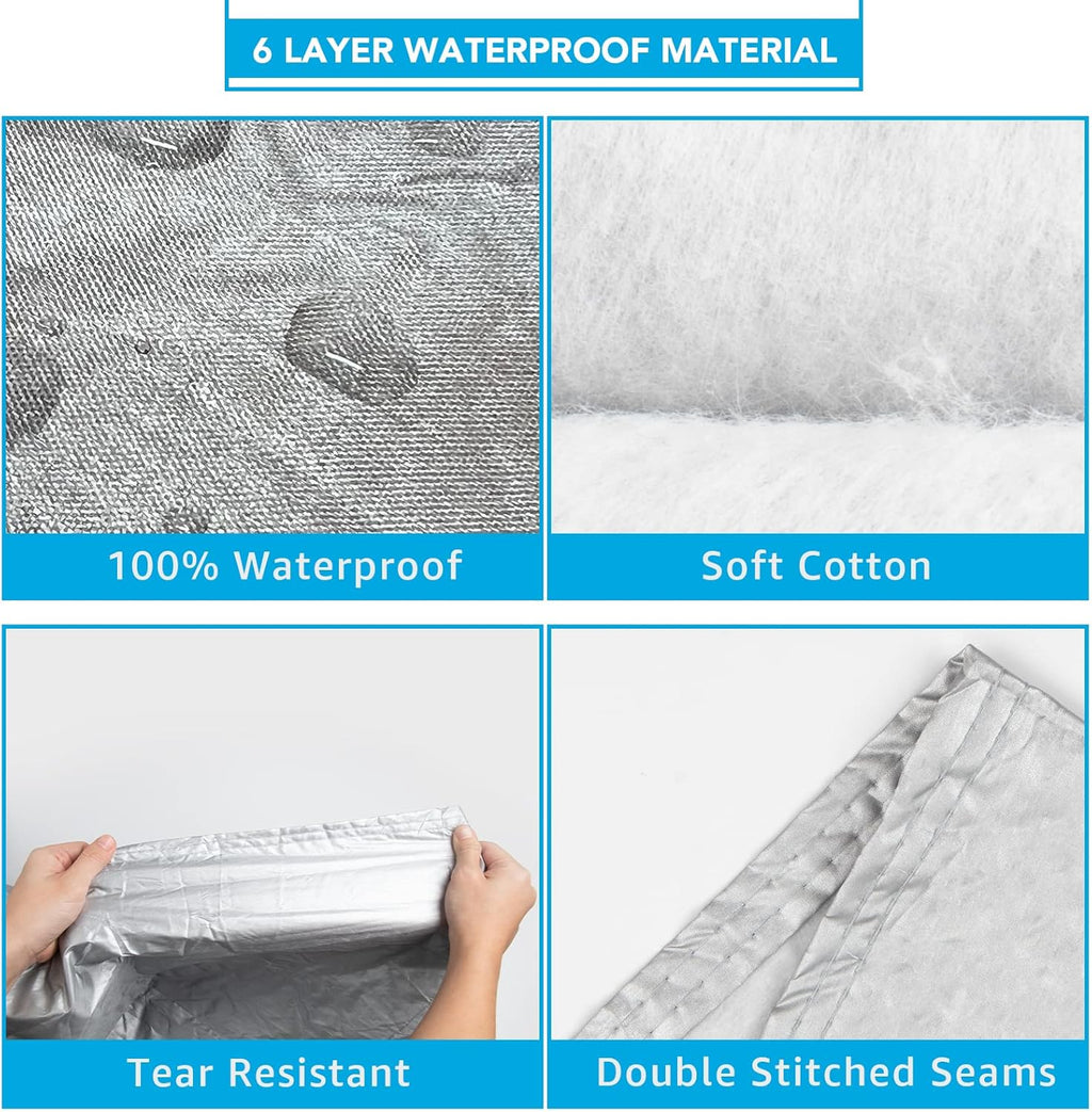 6 Layers All Weather Waterproof Car Cover with Zipper E722