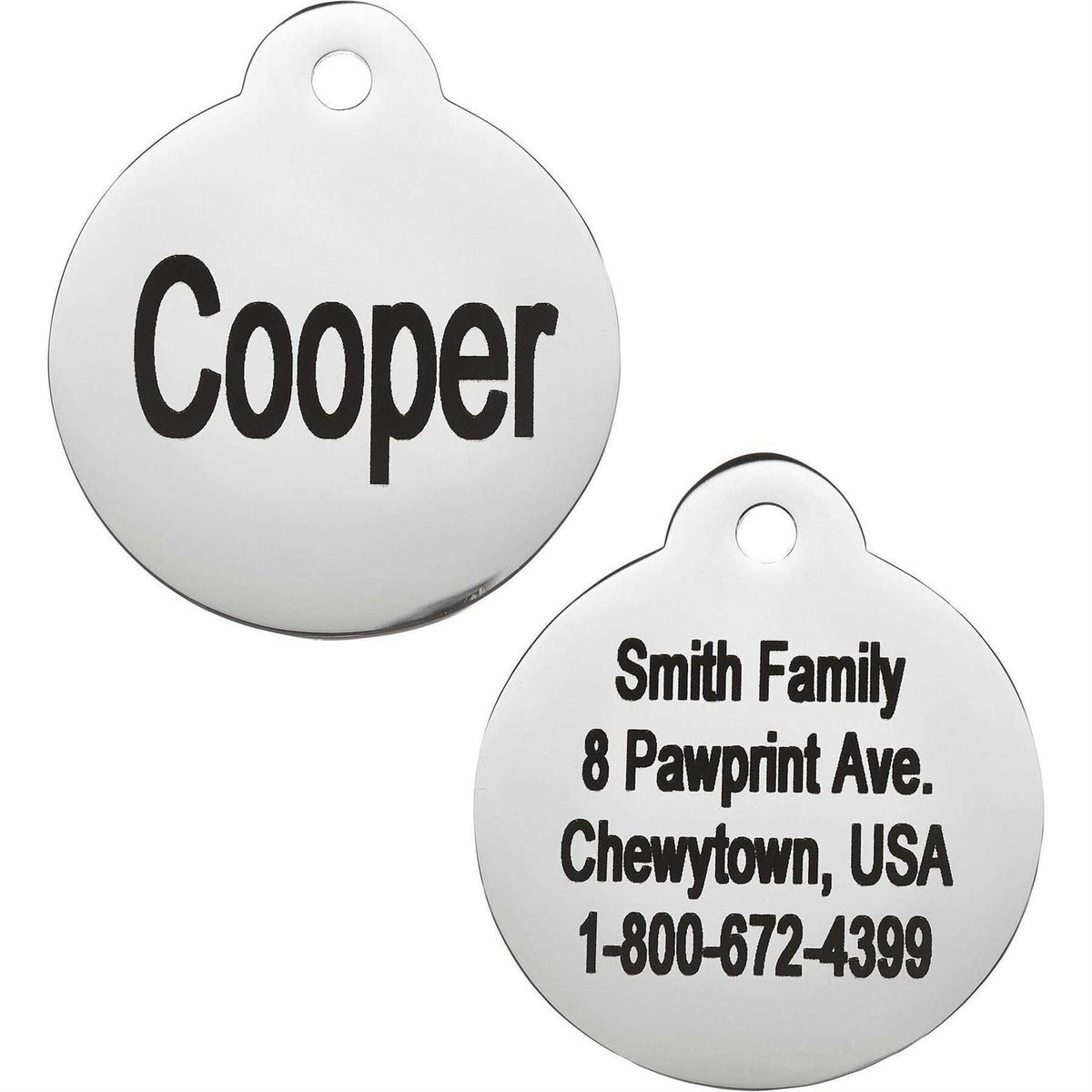 Stainless Steel Personalized Dog & Cat Tag Q54742