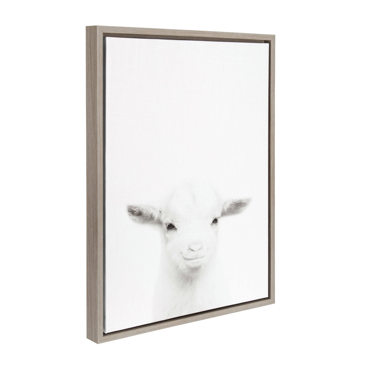 Gray Framed Canvas B6178