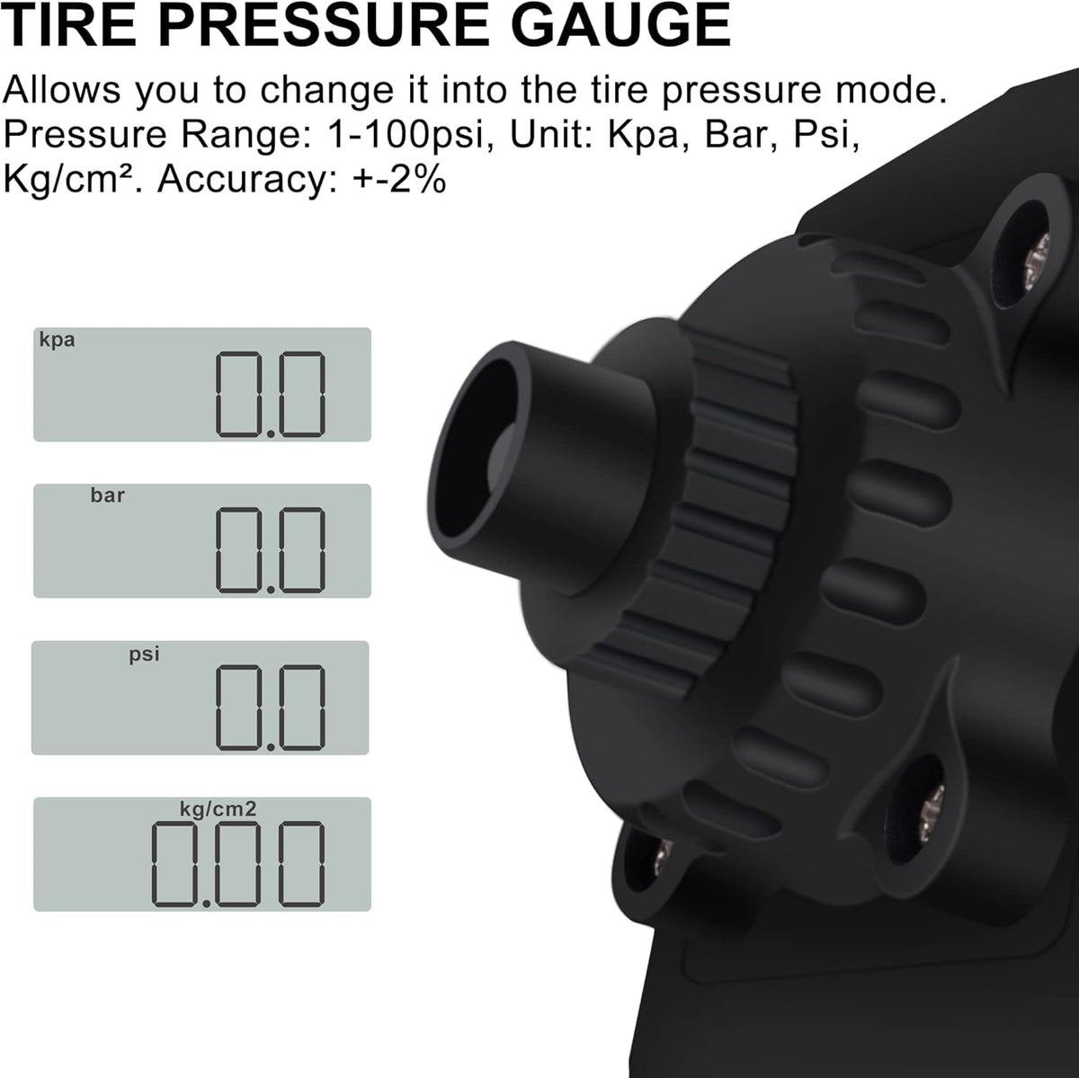 1/2 Digital Torque Adapter Converter with Tire Pressure Gauge O947