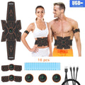 Rechargeable EMS Muscle Stimulator with 16 Gel Pads N29590
