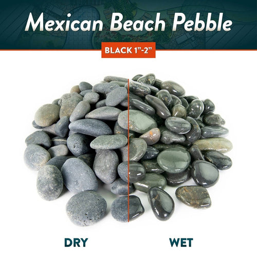 0.50 Cu. ft. 3 in. to 6 in. Smooth Round Mexican Beach Pebble Rock A542
