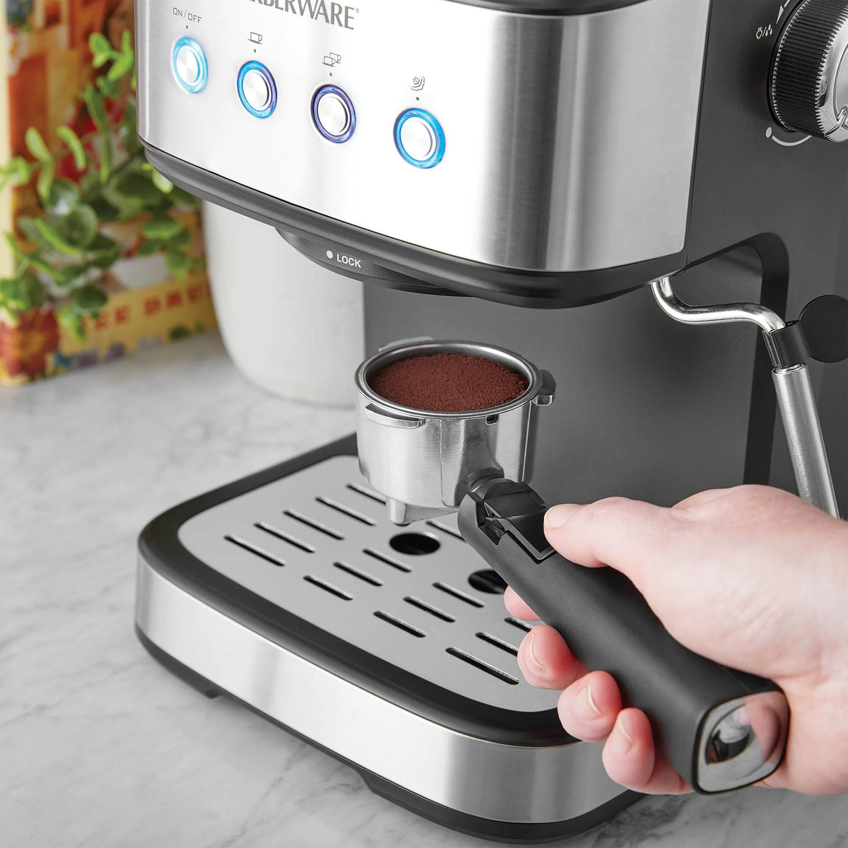 1.5L 20 Bar Espresso Maker with Removable Water Tank B953982