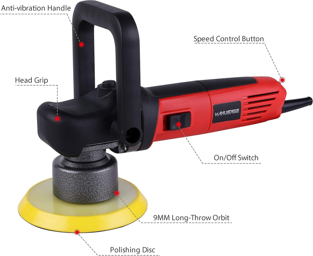 3-Inch Variable Speed Dual Action Car Polisher X842144