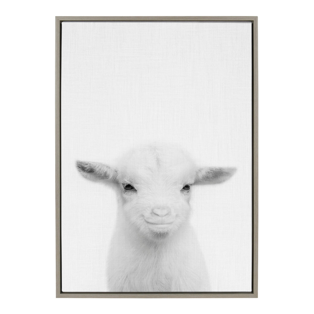 Gray Framed Canvas B6178