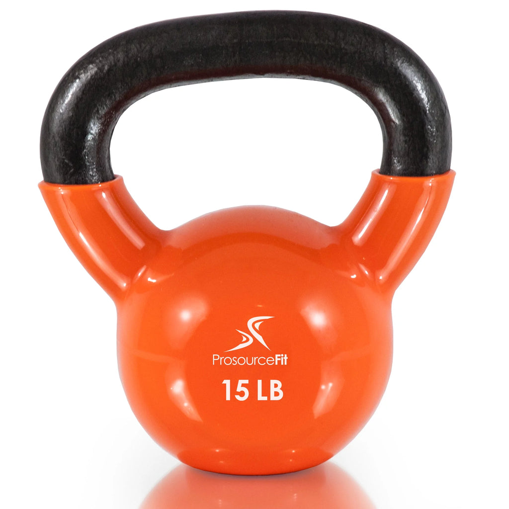 Vinyl Coated Cast Iron Kettlebells 5 - 45 lb N4562