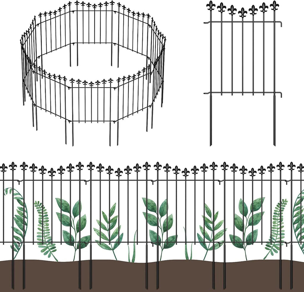 10 Pack Decorative Garden Fence Panels Q240
