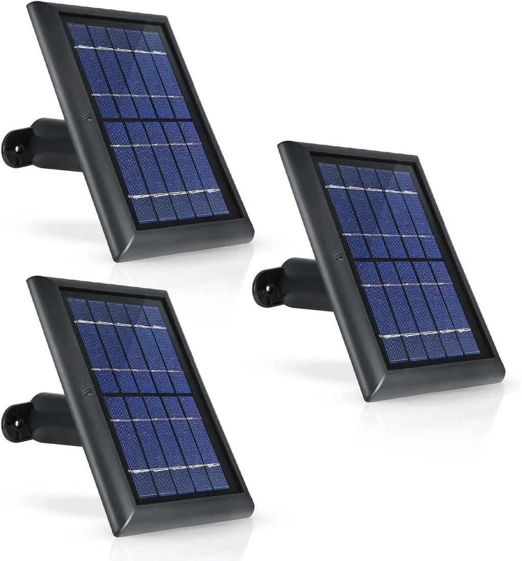 Black Solar Panel with Internal Battery 2-Pack A986017