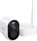 Battery Powered WiFi Security Camera with Spotlight 1080p FHD Color Night Vision IP66 Weatherproof G86812
