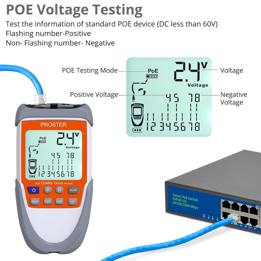 LCD Network Cable Tester A7508