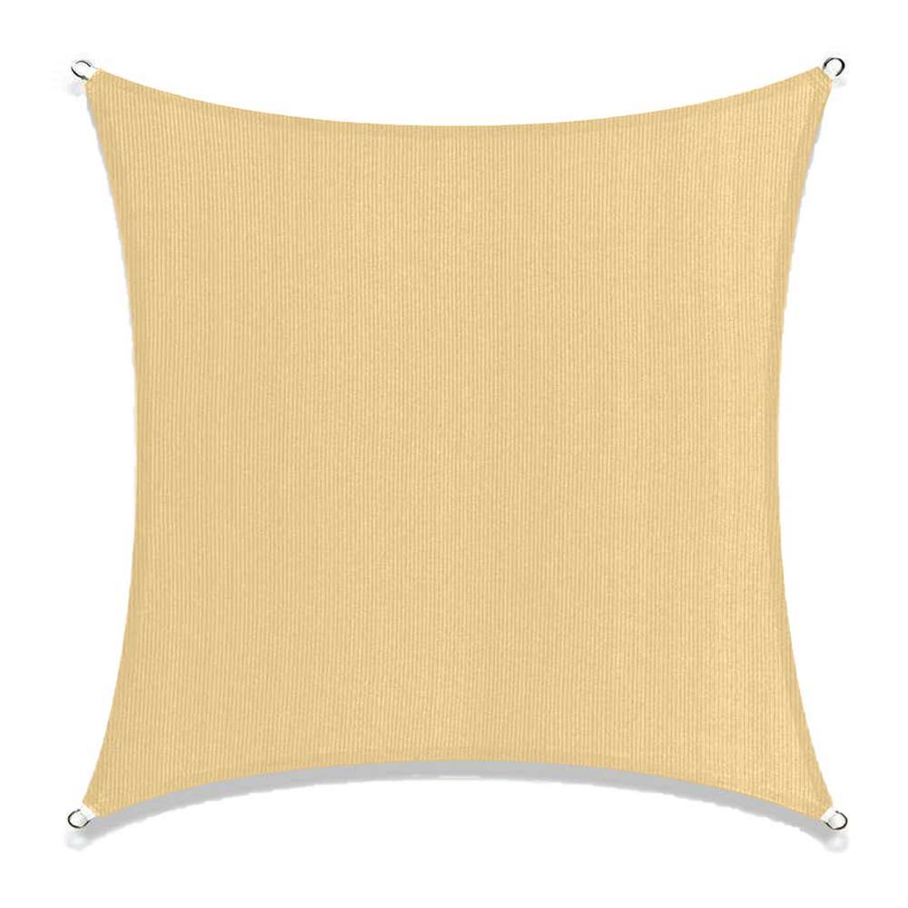 Beige Square Sun Shade Sail Canopy G78545