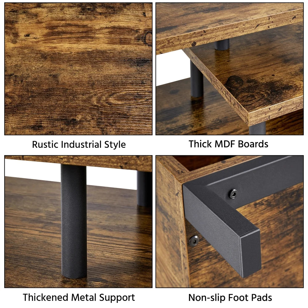 Industrial TV Stand up to 50'' Rustic Brown Y423