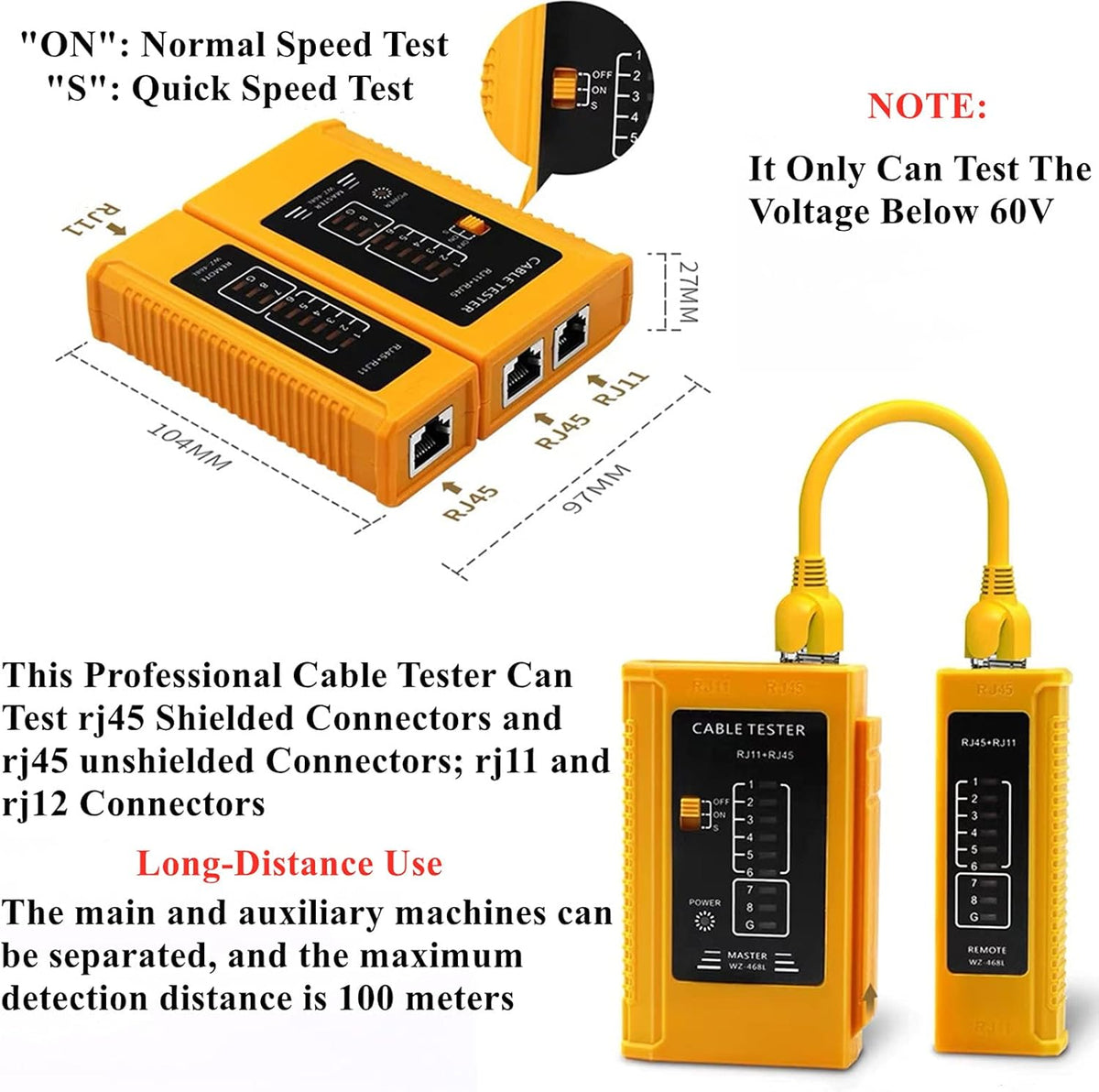 rj45 Crimp Tool Kit with Connectors and Network Tester C47226