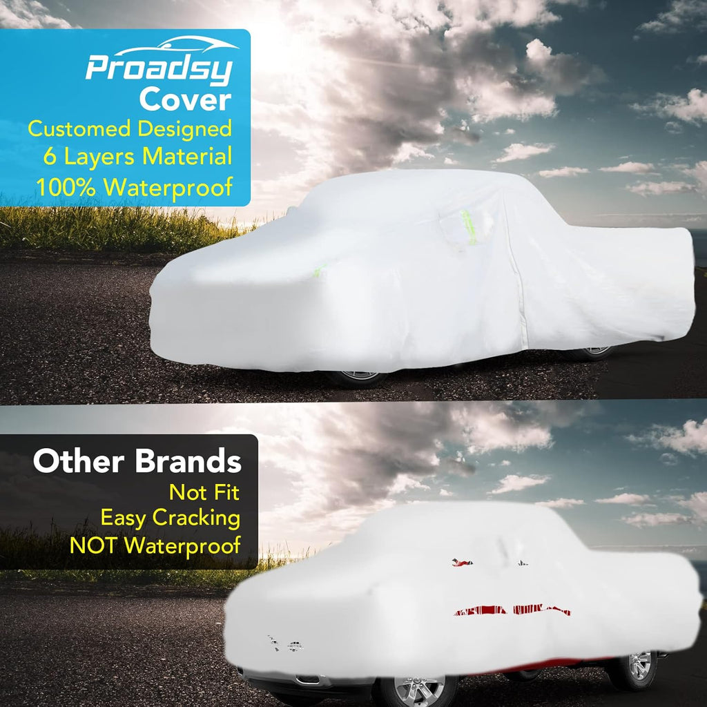 6 Layers All Weather Waterproof Car Cover with Zipper E722