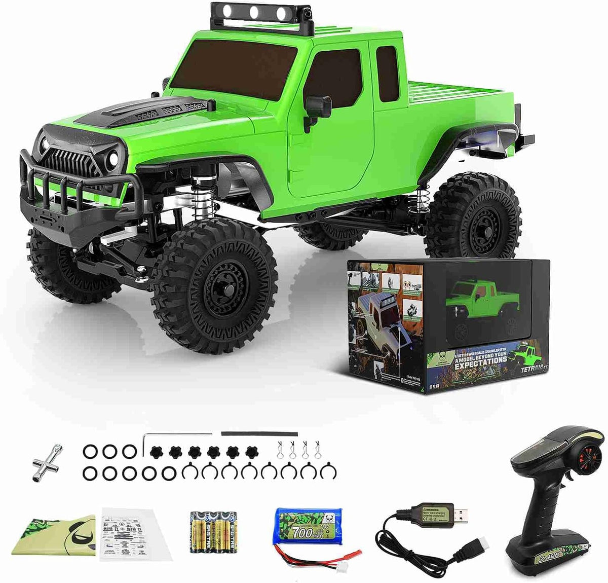 1/18 Scale 4WD Off Road RC Crawler Truck H553290