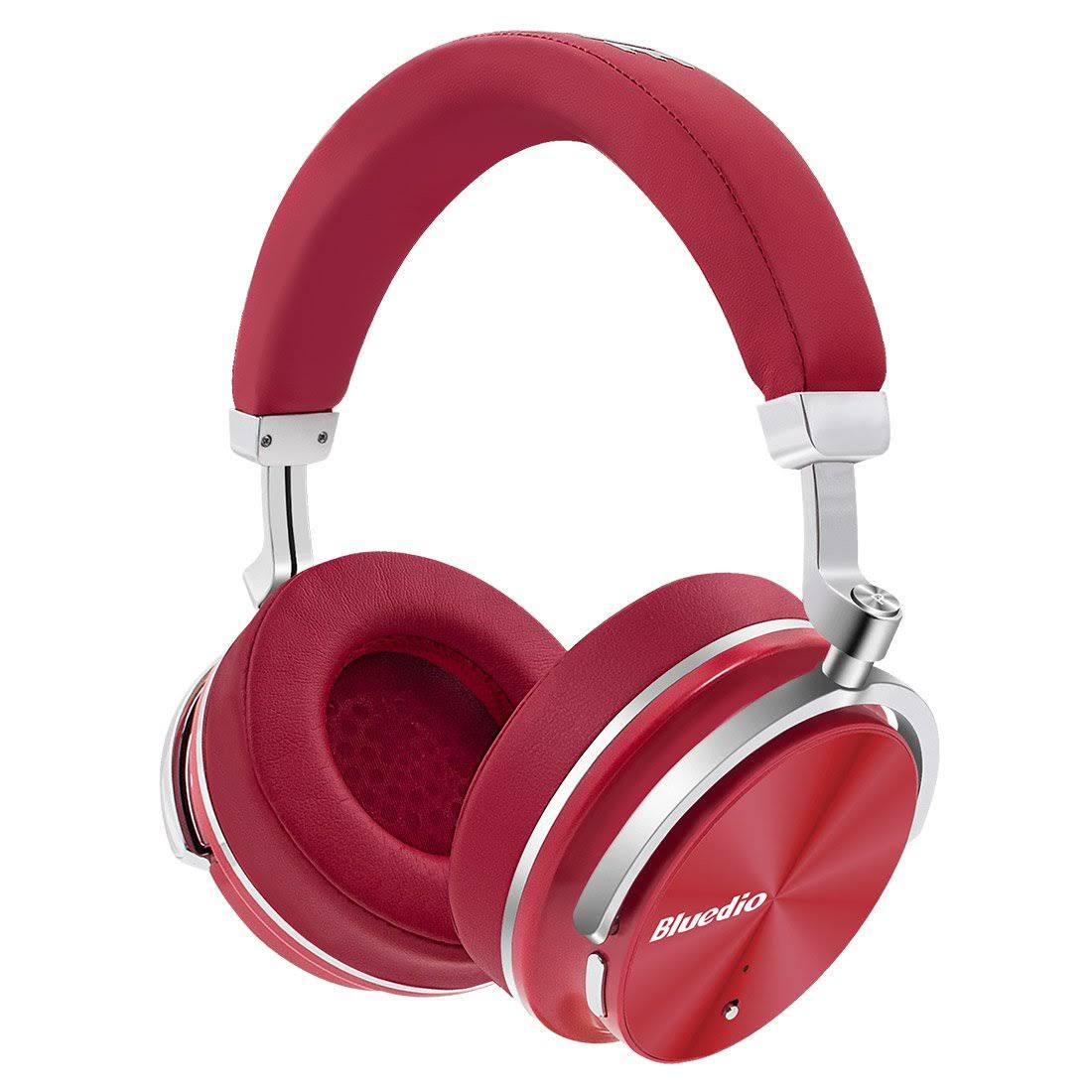 Active Noise Cancelling Over-Ear Wireless Bluetooth Headphones with Mic (Red) Z578834