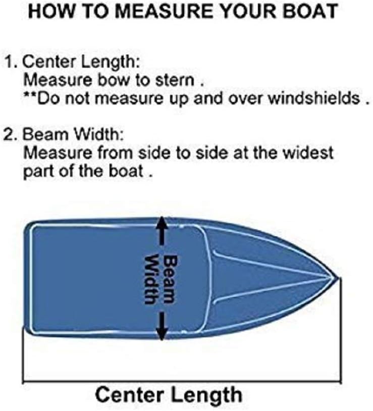 16-18Ft Heavy Duty 600D Oxford Waterproof Boat Cover with Carrying Bag G9822