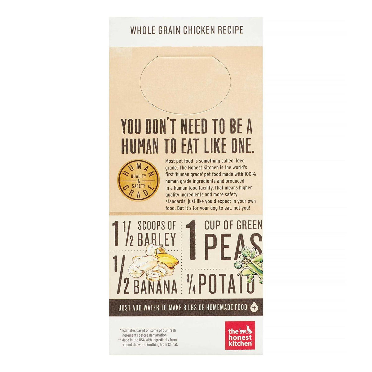 Dehydrated Whole Grain Chicken Dog Food E8891