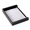Black Leather Side Load Letter Tray J3570