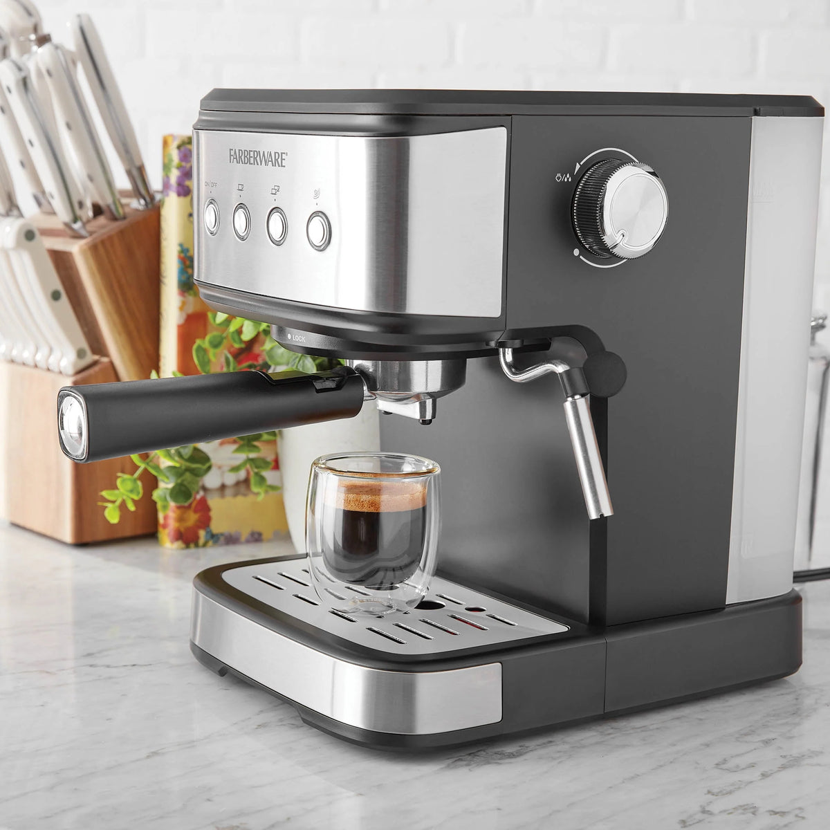 1.5L 20 Bar Espresso Maker with Removable Water Tank B953982