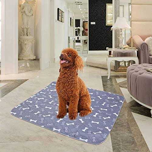 Washable Dog Pee Pads 2 Pack Reusable Non-Slip Dog Mat U963488