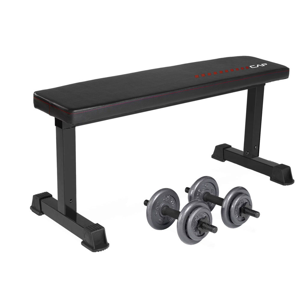 Black Flat Weight Bench Y254